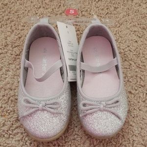 Silver Glitter Dress Shoes